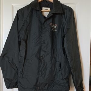 Vans Men's Black Windbreaker Jacket